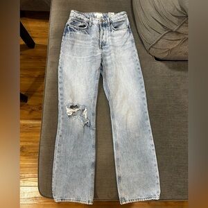 Light Wash Distressed Women's Jeans